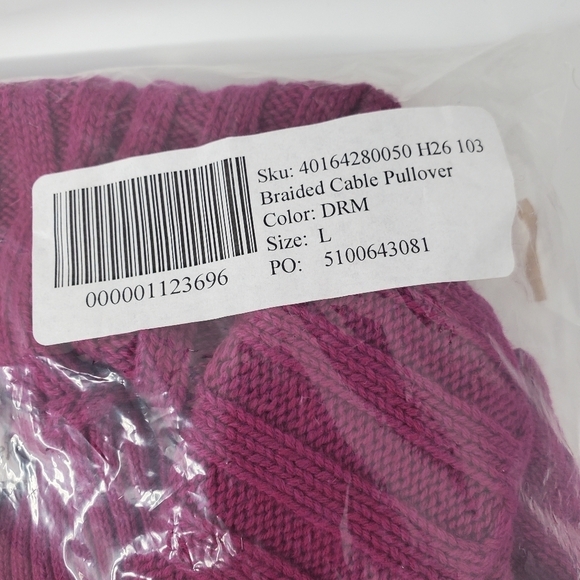 CABLEKNIT SWEATER Womens COLDWATER CREEK Size Large NWT - Picture 13 of 15